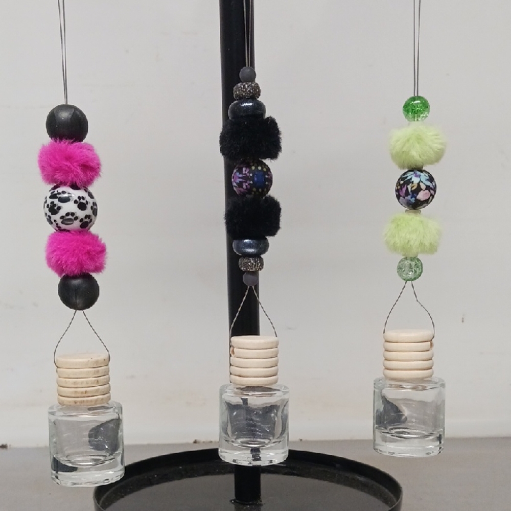 Colorful Pom Pom Car Diffusers